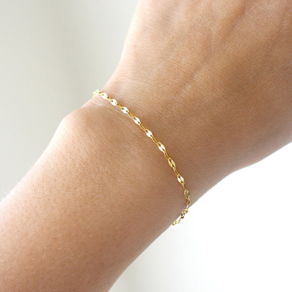 Sofia - Adjustable Gold Stainless Steel Chain Bracelets