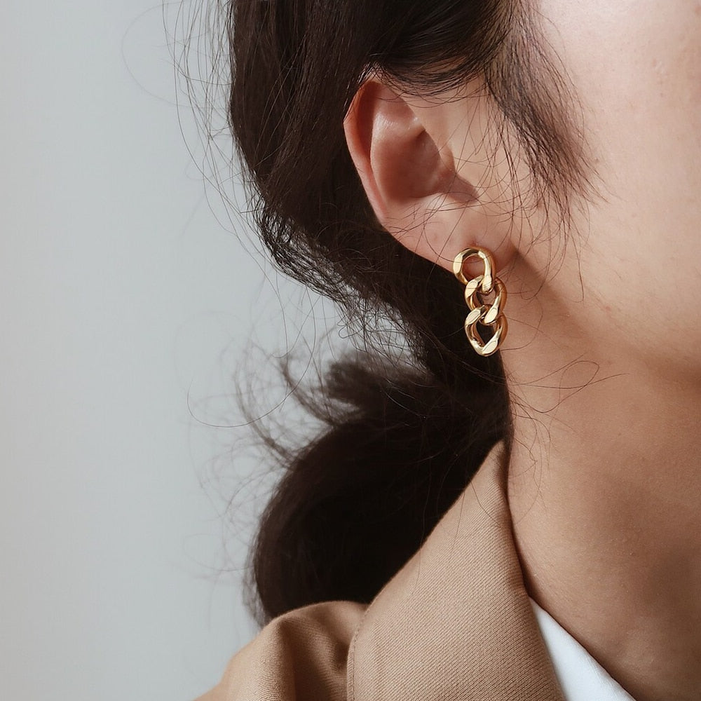 Sónia - Link Chain Stud Earrings