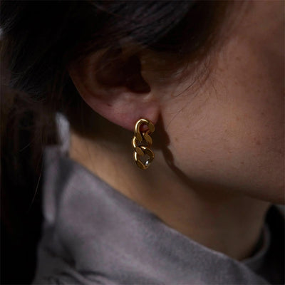 Sónia - Link Chain Stud Earrings