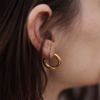 Isabella - Stackable C Shape Earrings