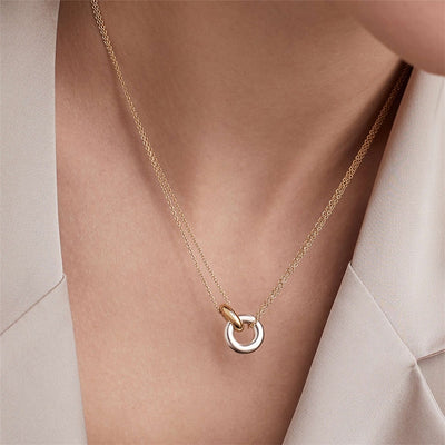 Elettra - Two-color pendant Necklace