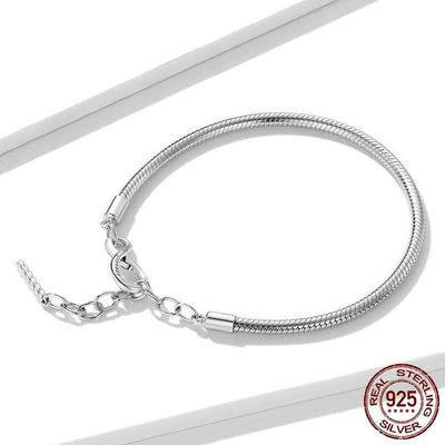 Simple infinity silver charm bracelet - Figueira