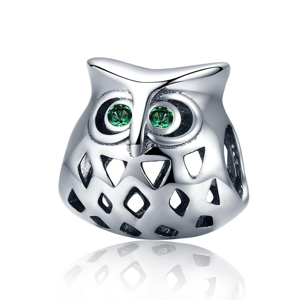 Lucky Owl Silver Charm - Figueira