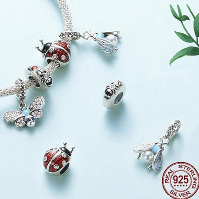 Beetle Silver Charm - Figueira