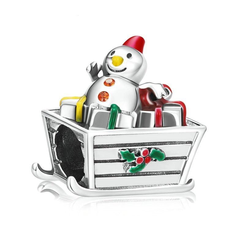 Silver Charm Christmas Snowman - Figueira