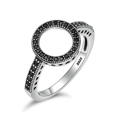 Silver Lucky Circle Finger Rings - Figueira