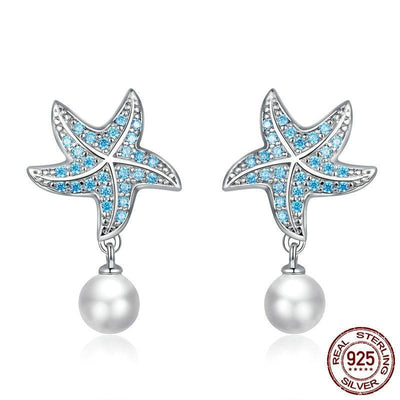 Ocean Starfish Women Drop Earrings - Figueira