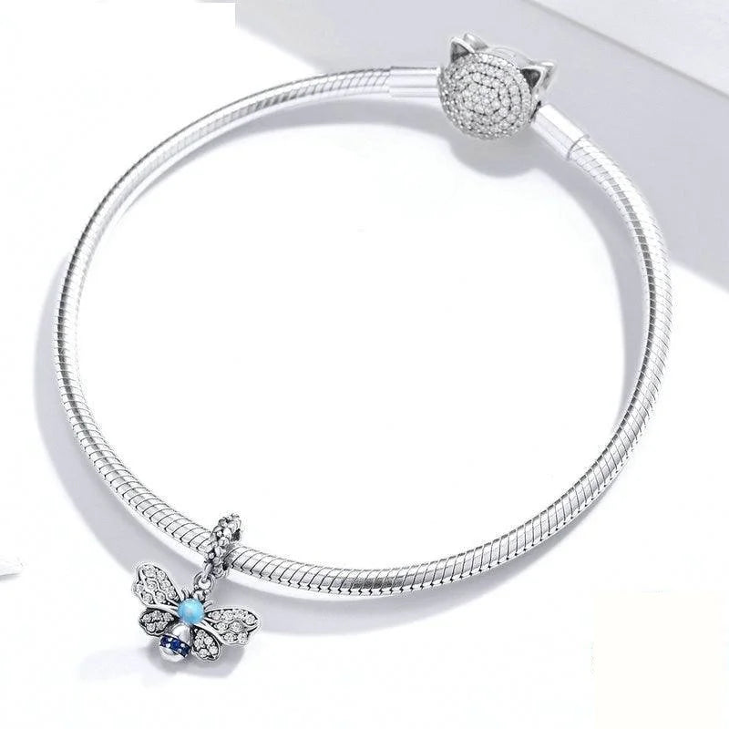 Blue Bee Silver Charm - Figueira