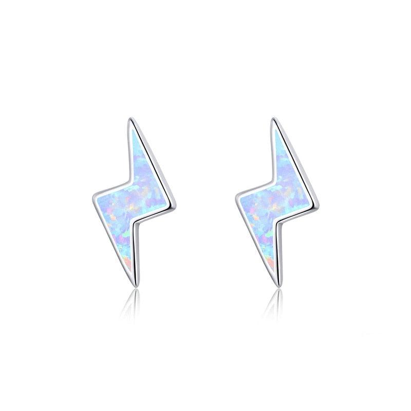 Bright Lightning Opal Stud Earring - Figueira