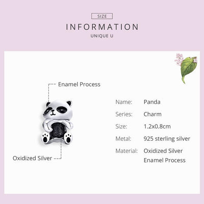 Panda silver charm - Figueira