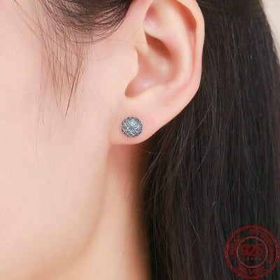 Legend Of The Sea Clear CZ Stud Earrings - Figueira