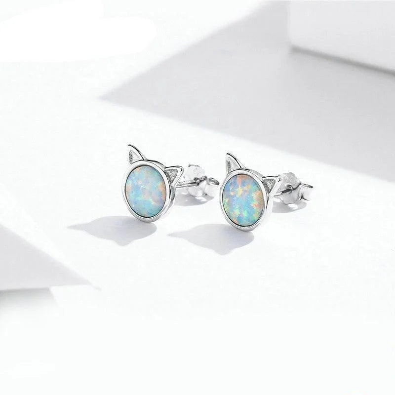 Cat Opal Earrings - Figueira
