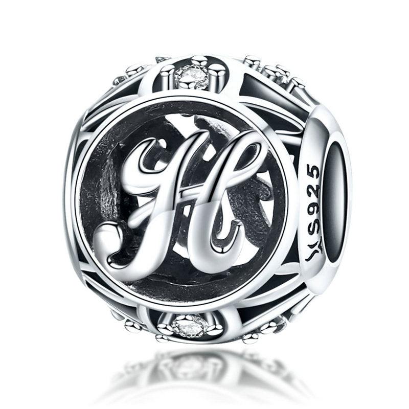 Letters & alphabet silver Beads - Figueira