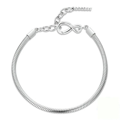 Simple Silver Charm Bracelet