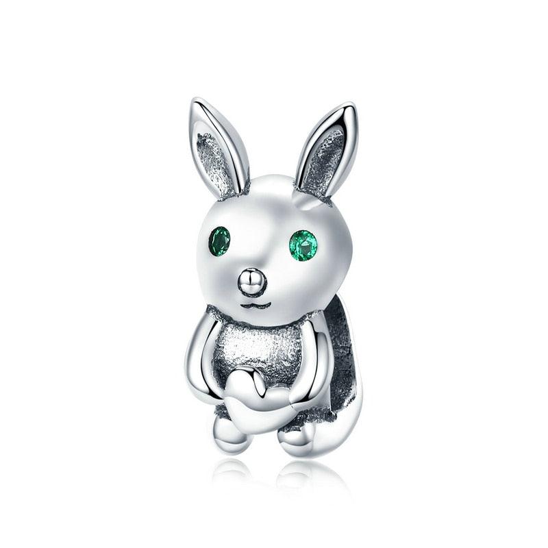 Easter Rabbit Silver Charm - Figueira