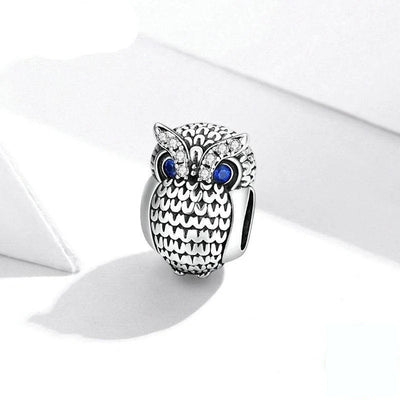 Silver Owl Charm - Figueira