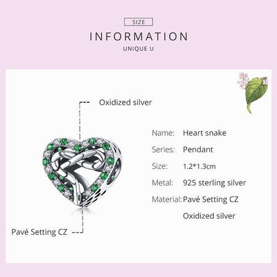 Snake Heart Charm - Figueira