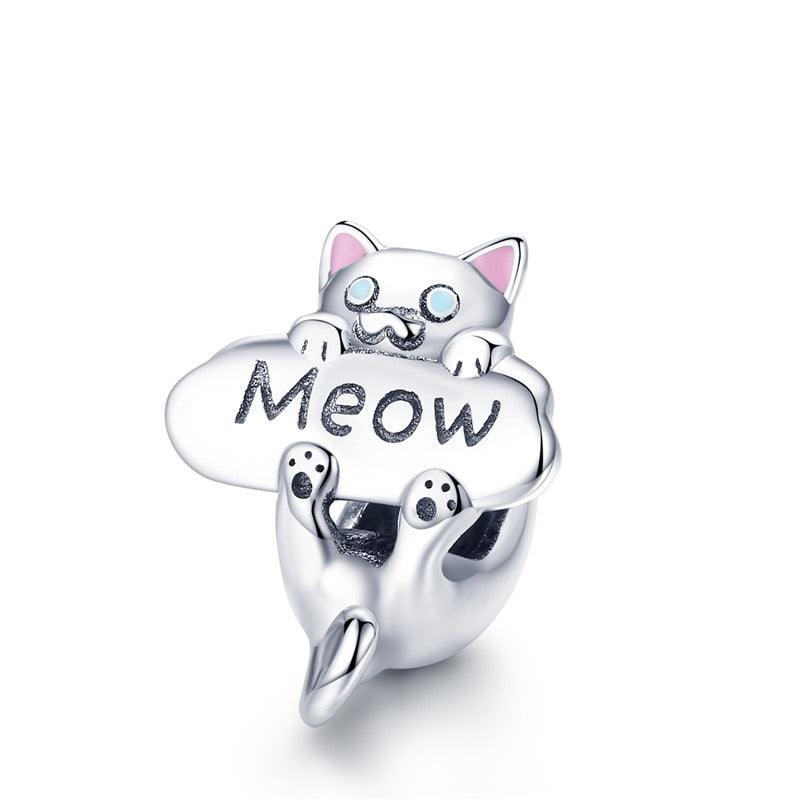Meow Cat Silver Charm - Figueira