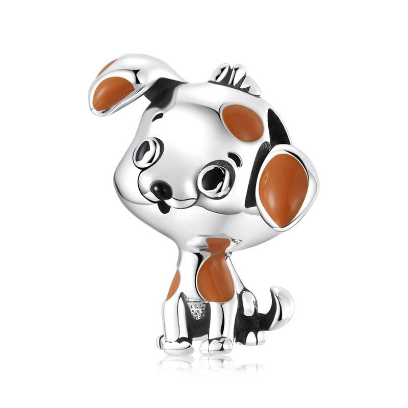 Dog silver charm - Figueira