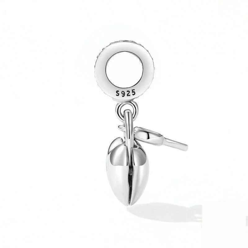 Silver Classic Heart Lock & Key Pendent - Figueira