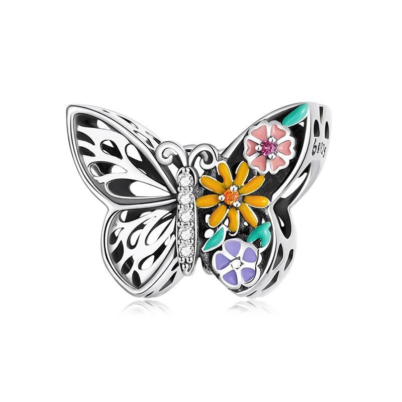 Silver Butterfly Charm - Figueira