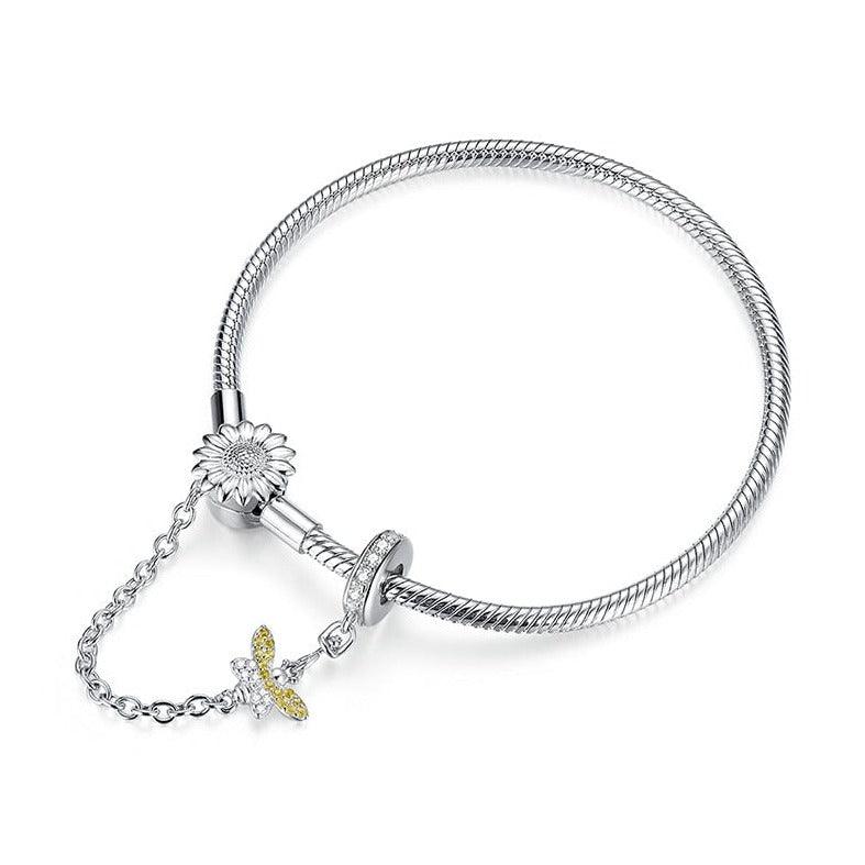 Busy Bee and Sunflower Bracelet