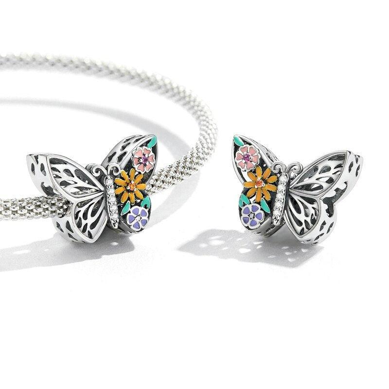 Silver Butterfly Charm - Figueira