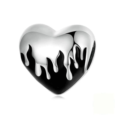 Black&White melting heart Charm - Figueira